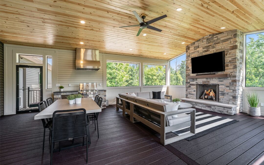 Byron Center covered outdoor retreat