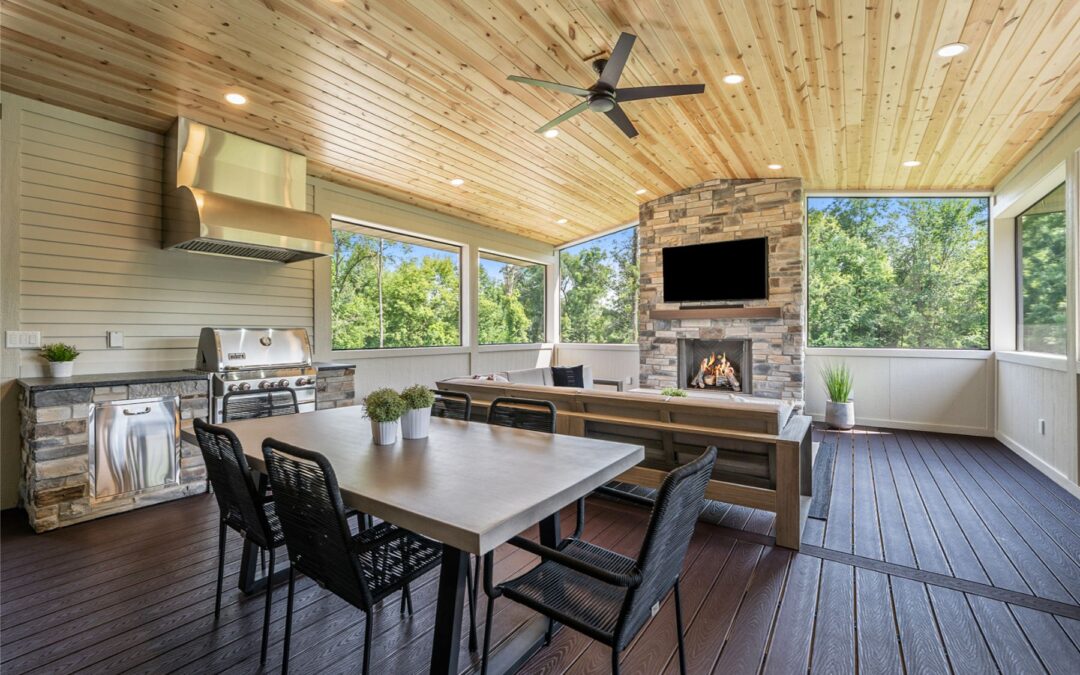 Byron Center covered outdoor retreat
