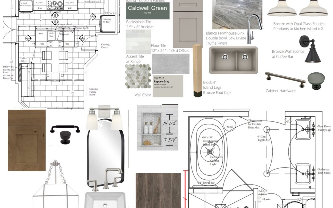 Gray Beige Aesthetic Japandi Interior Design Mood Board Photo Collage