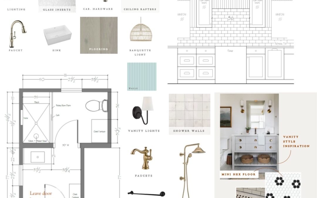 Gray Beige Aesthetic Japandi Interior Design Mood Board Photo Collage