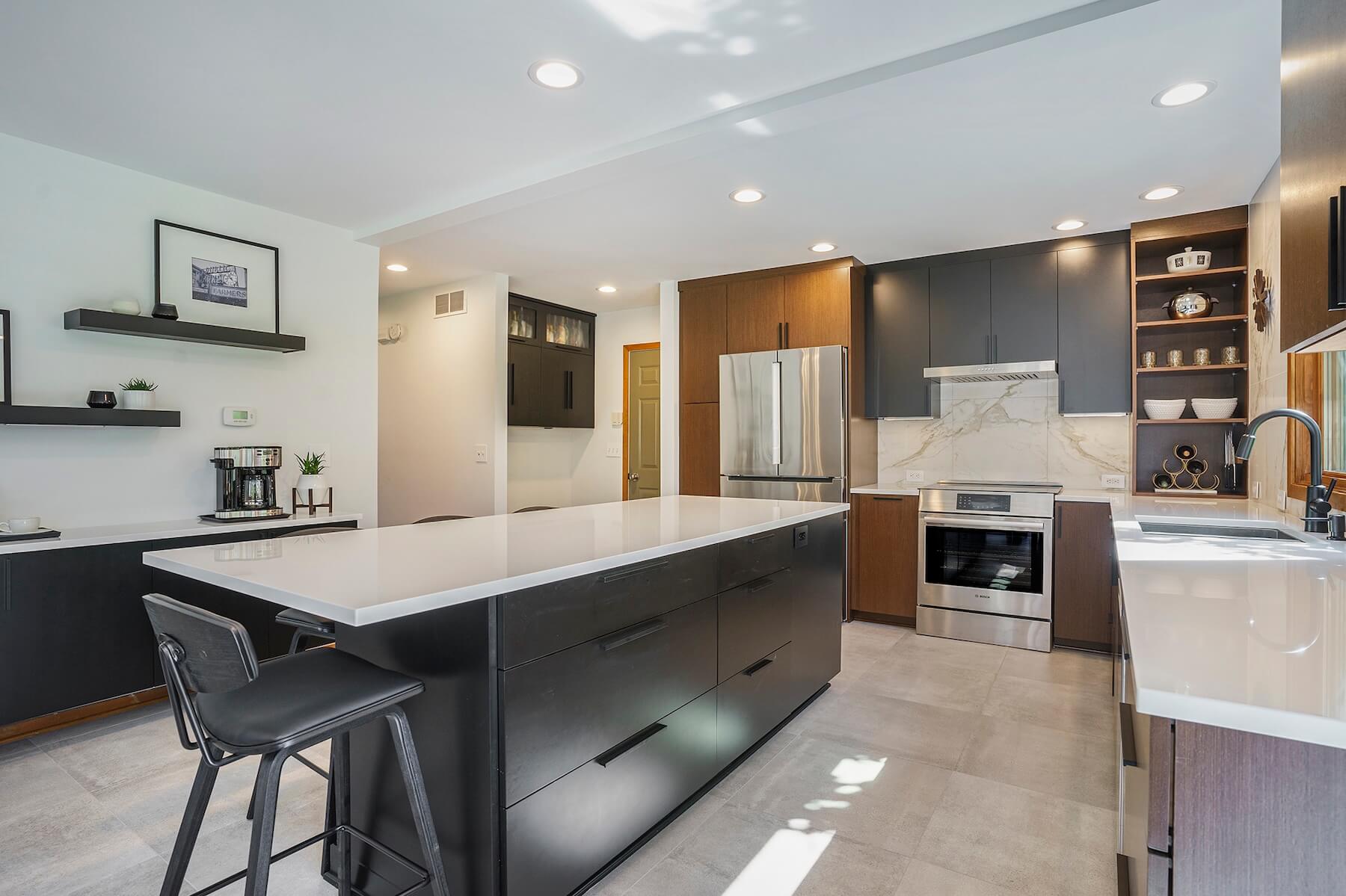Contemporary Modern Kitchen Remodel by PR Design Build project photo